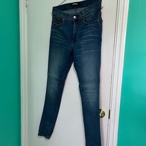 High waisted skinny jeans